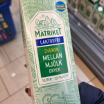 Matriket med laktosfri mjölk