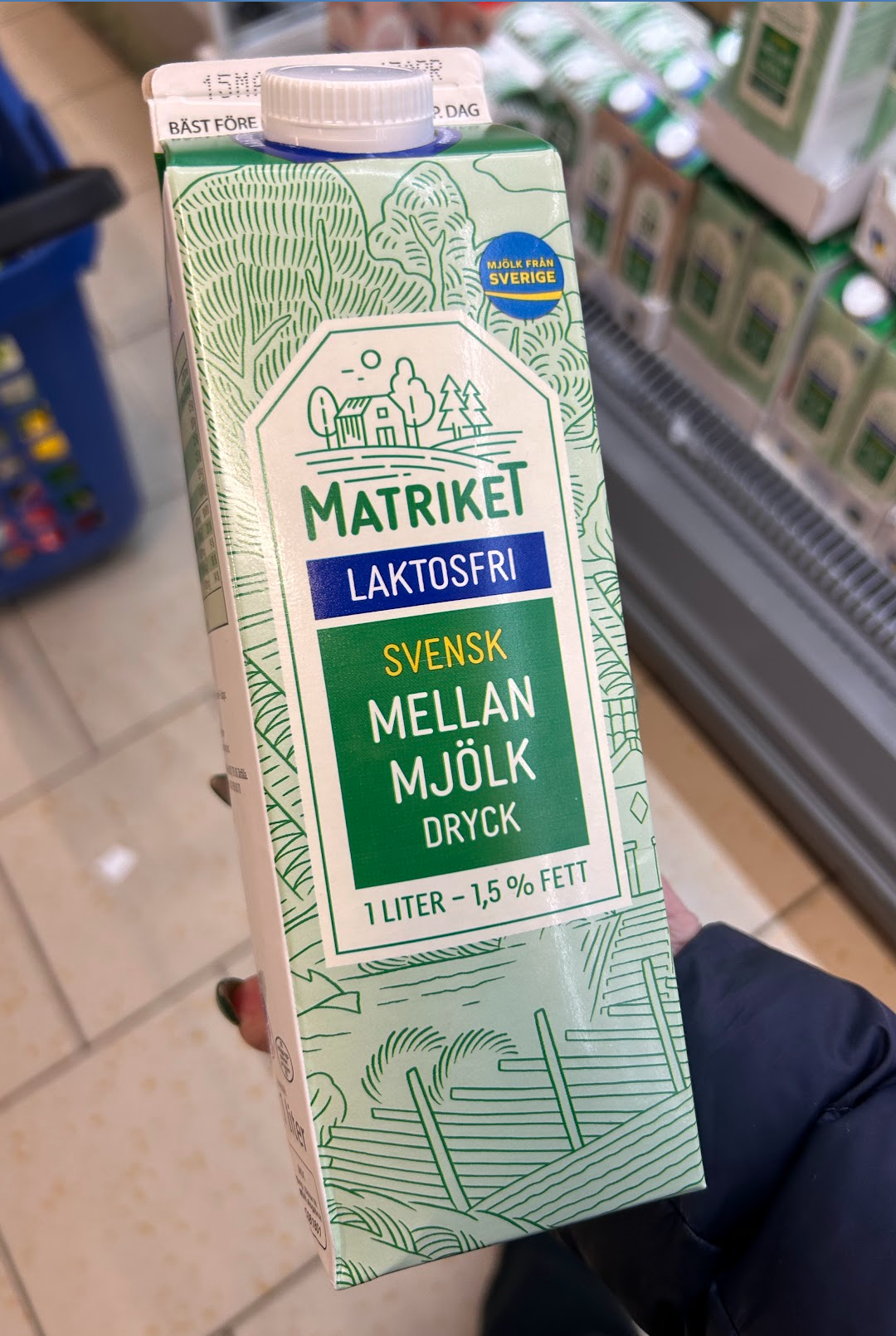 Matriket med laktosfri mjölk